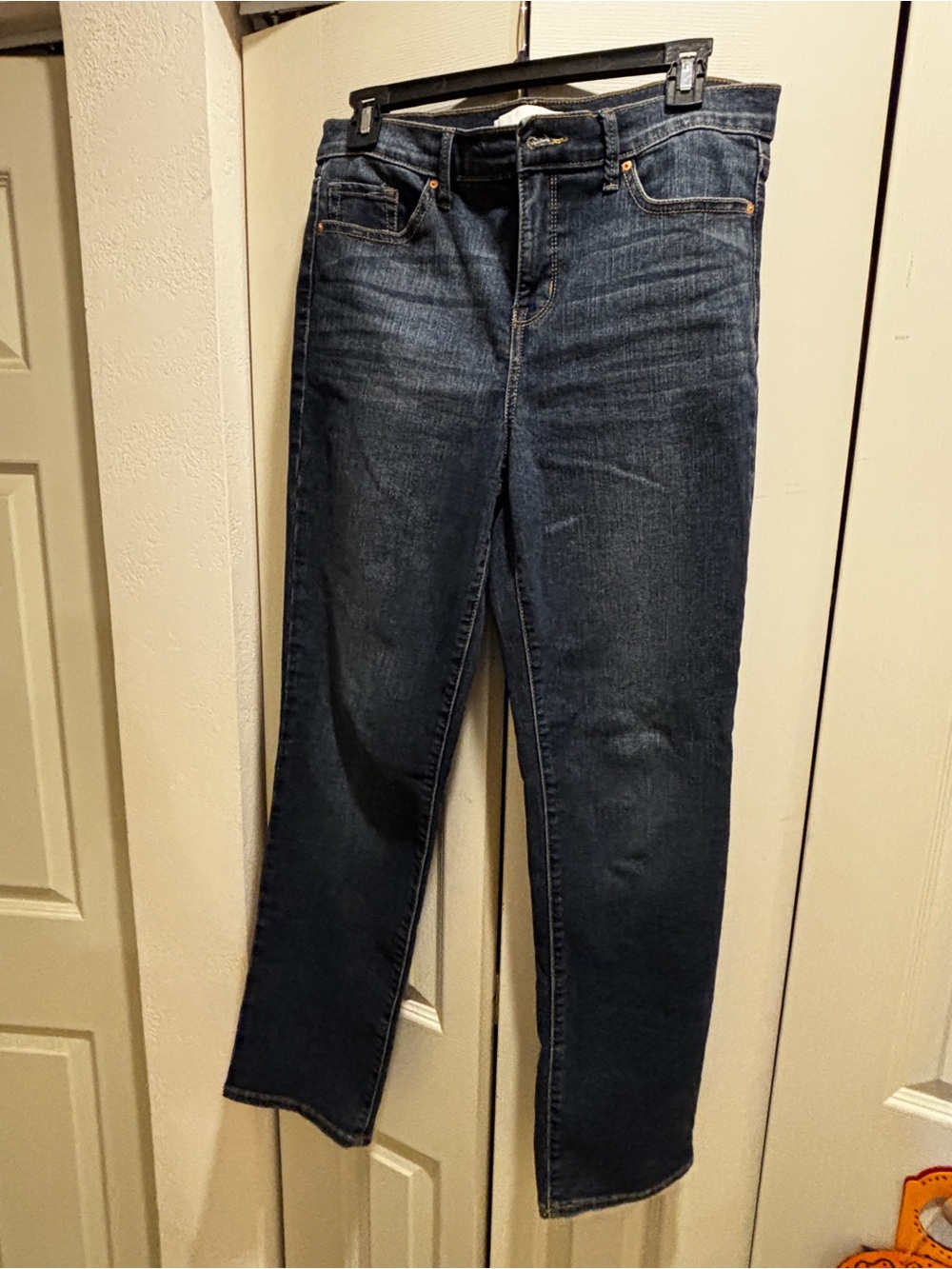 Ella Moss Dark Indigo Straight-Leg Jeans
